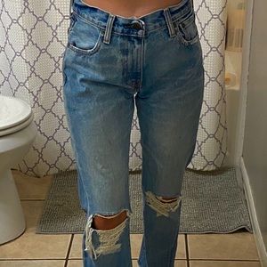 High waisted id wash Levi’s
